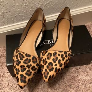 Jcrew leopard flats 7.5
